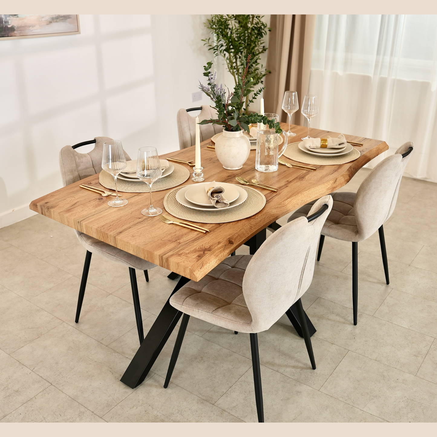 Siena Oak Dining Table