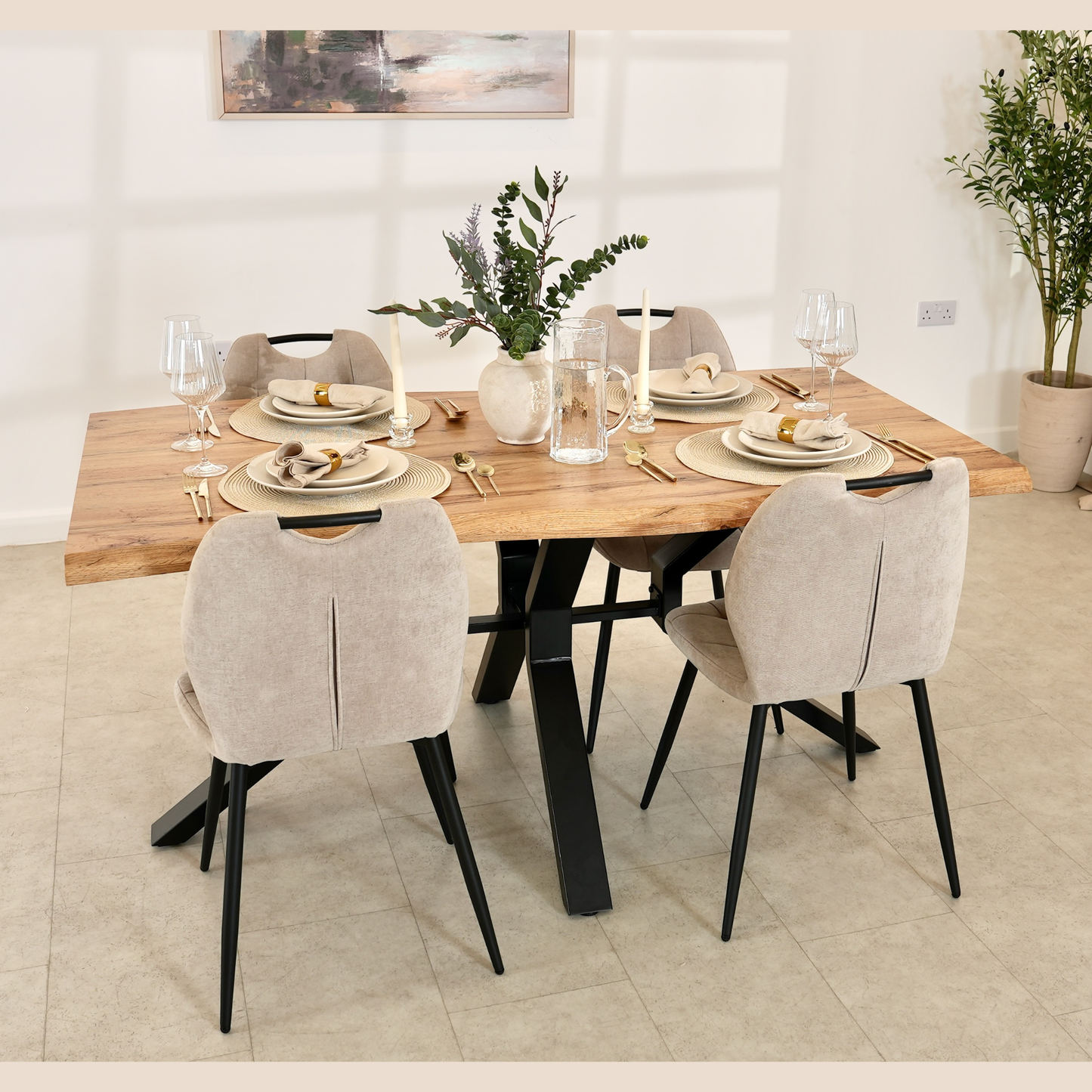 Siena Oak Dining Table