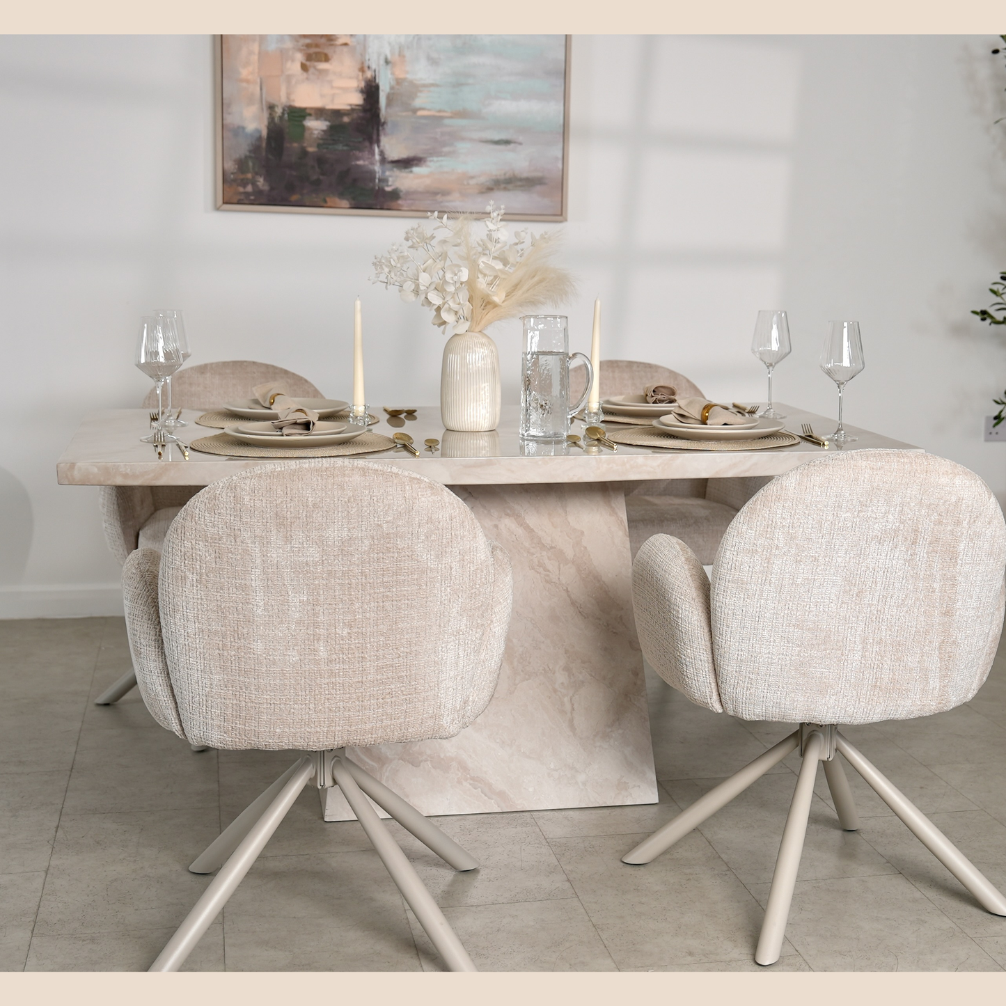 Elio Marble Dining Table